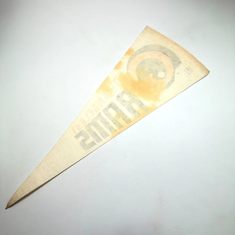 Los Angeles Rams Vintage NFL Felt Pennant Helmet Logo 30